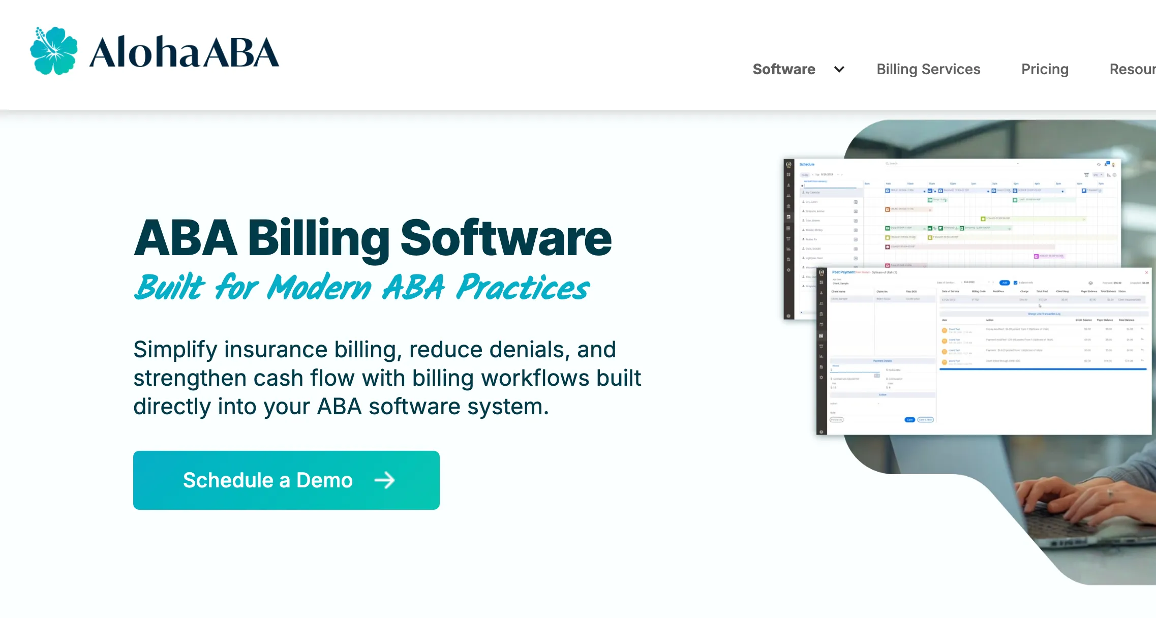 Illustration for 4. AlohaABA: Best for native PM software with integrated billing